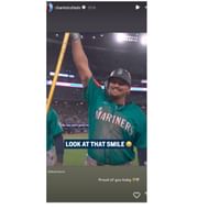 Josh Naylor's wife, Chantel, shared a story. (chantelcollado/Instagram)